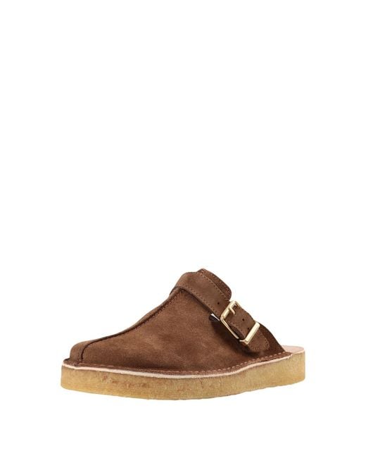 Clarks Brown Trek Mule Mules & Clogs Soft Leather