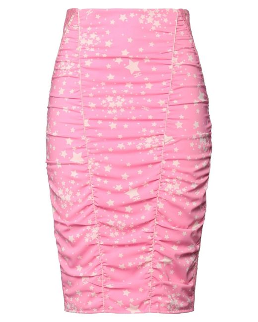 Elisabetta Franchi Pink Midi Skirt