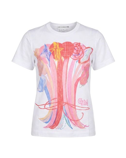 Comme des Garçons White T-Shirt Cotton