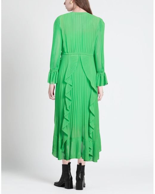 Self-Portrait Green Midi Dress