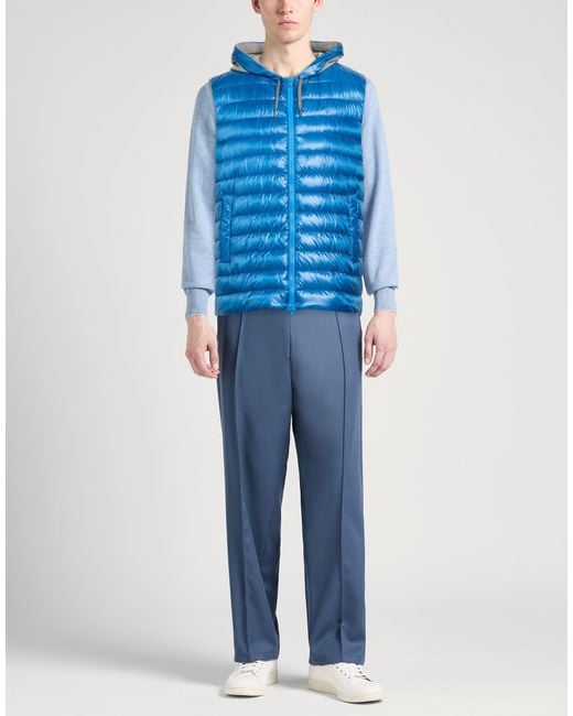Herno Blue Vest Polyamide, Polyester, Cotton for men