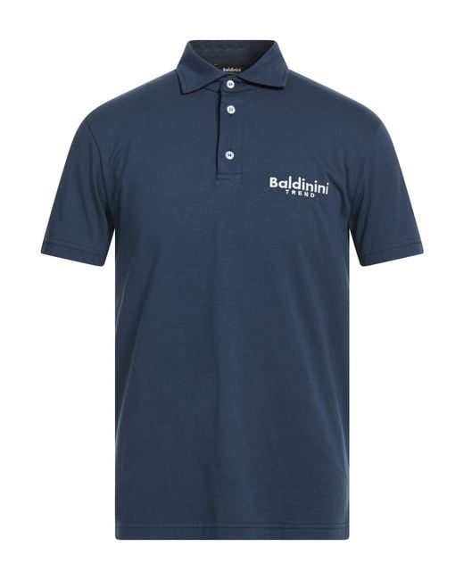 Baldinini Blue Trend Polo Shirt Cotton for men