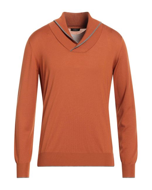 Svevo Orange Sweater for men