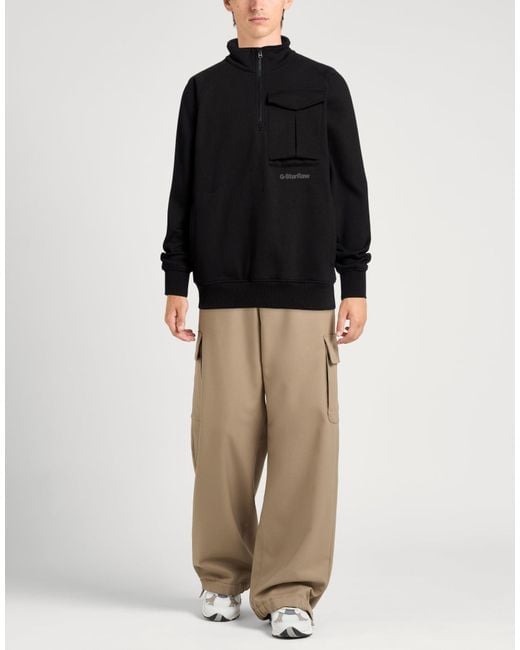 G-Star Black Sweatshirt Cotton, Polyester for men