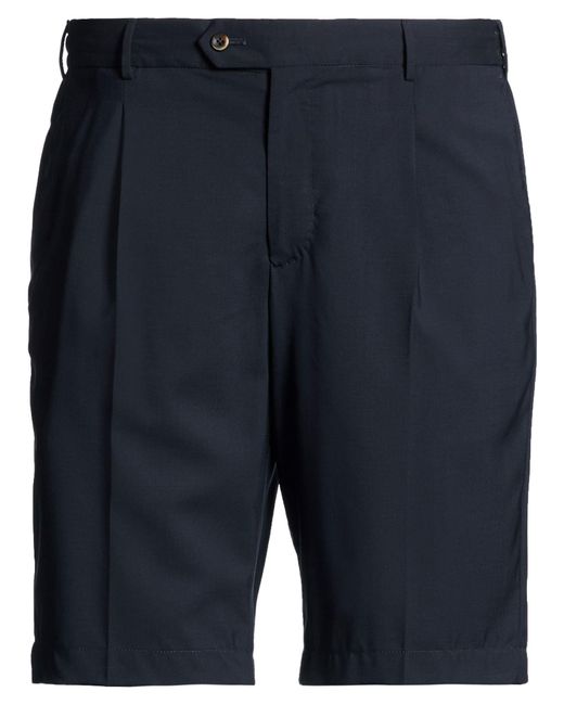 PT Torino Blue Midnight Shorts & Bermuda Shorts Super 130S Wool for men