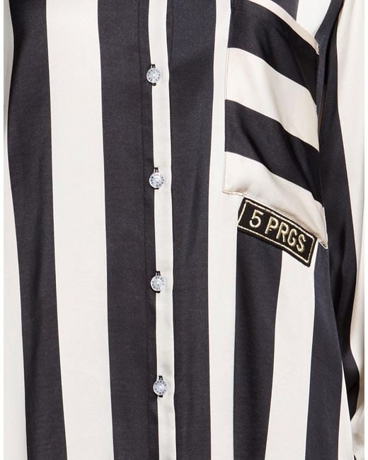 5 PROGRESS Black Shirt Polyester