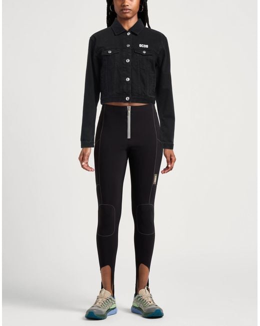 Gcds Black Denim Outerwear