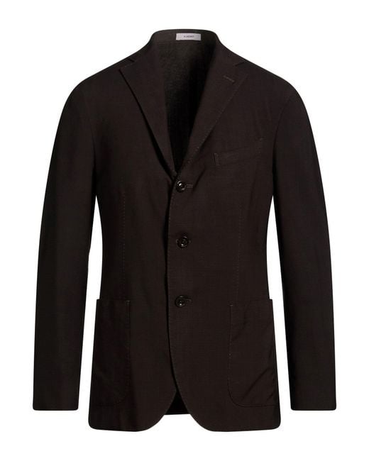 Boglioli Black Blazer Virgin Wool for men