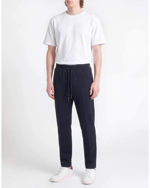 Cooperativa Pescatori Posillipo Blue Midnight Pants Polyester, Cotton, Polyamide for men