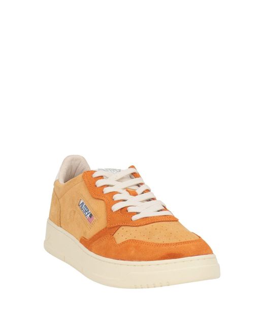 Autry Orange Sand Sneakers Leather for men