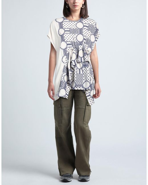 Ujoh White Ivory Top Polyester
