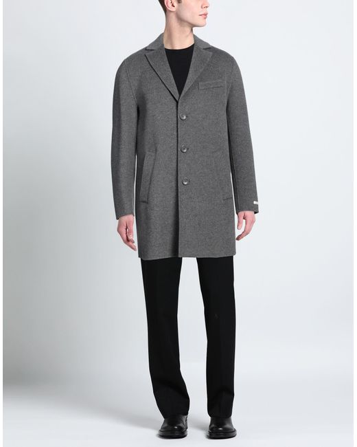 Manteau long Paltò pour homme en coloris Gray