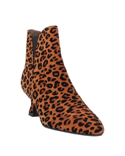 Status Brown Ankle Boots Leather