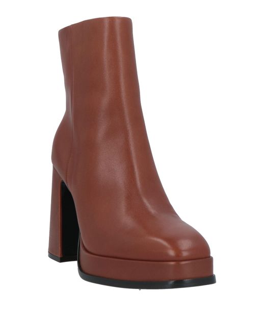 Ash Brown Ankle Boots