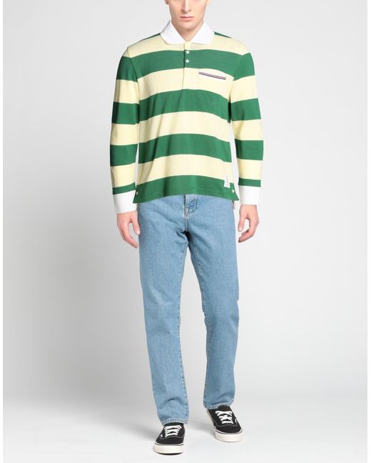Thom Browne Green Polo Shirt for men