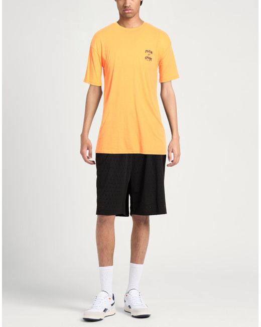 Philipp Plein Yellow Swim T-Shirt Polyester, Cotton for men