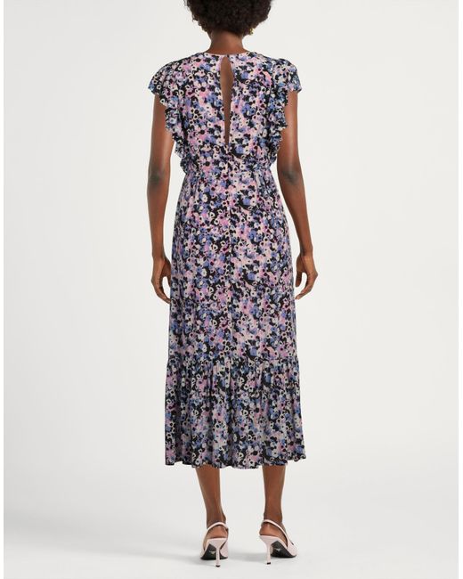 EMMA & GAIA Purple Midi-Kleid