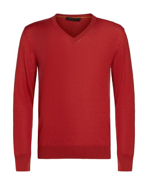 Moorer Red Jumper for men