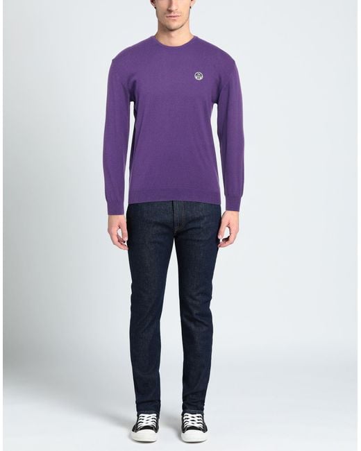 North Sails Purple Jumper for men