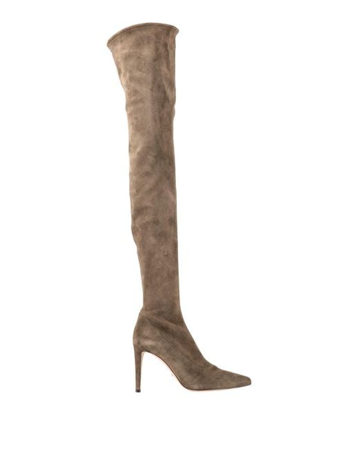 Sergio Rossi White Boot Leather