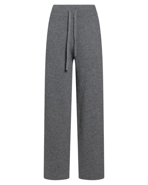 Roberto Collina Gray Pants Merino Wool, Cashmere