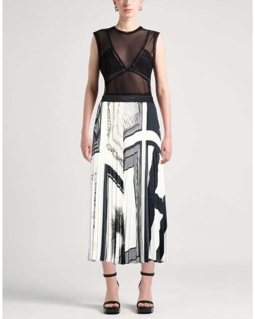 Helmut Lang Blue Midi Skirts