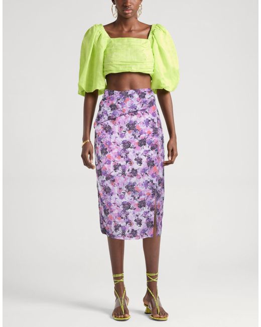 IRO Purple Midi Skirt