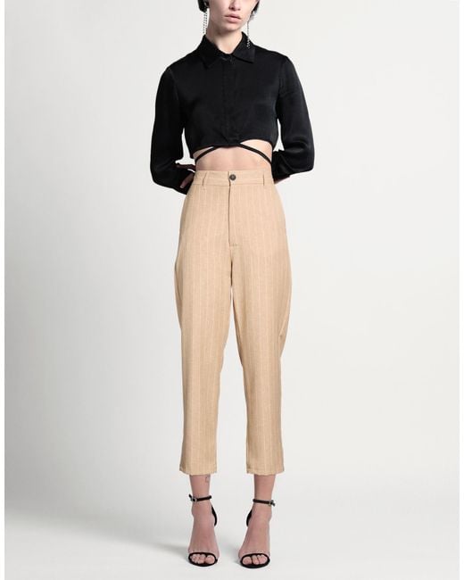 Imperial Natural Camel Pants Polyester, Viscose