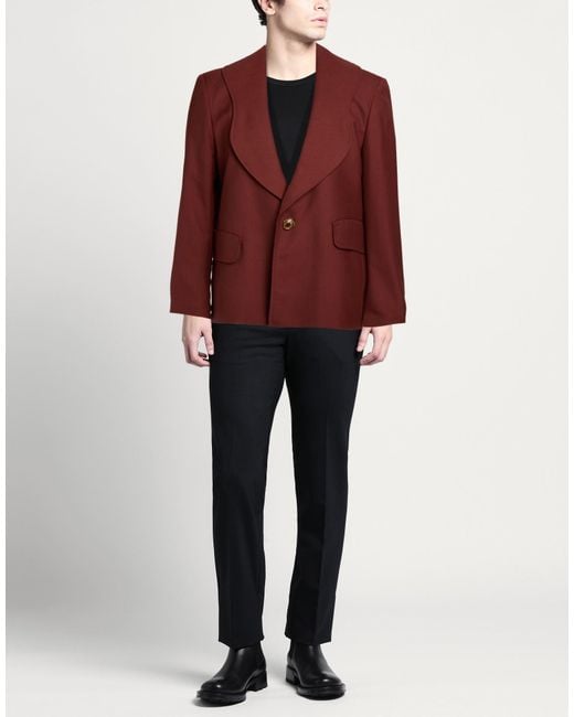 Séfr Red Brick Blazer Polyester, Wool for men
