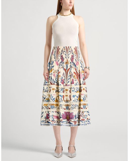 Farm Rio White Midi Skirts