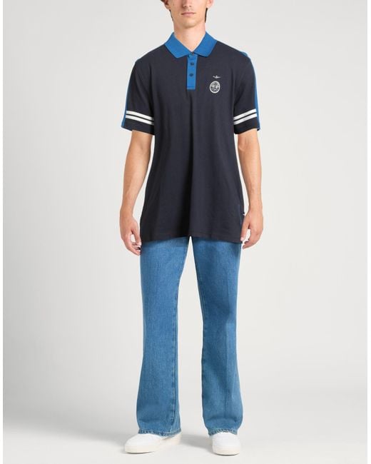 Aeronautica Militare Blue Polo Shirt for men