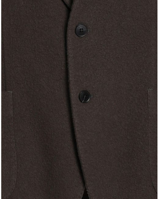 Drumohr Black Khaki Blazer Wool, Polyamide for men