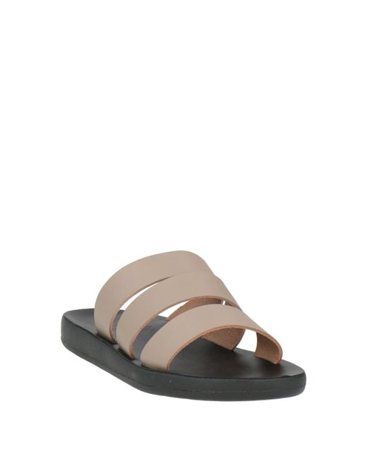 Ancient Greek Sandals White Sandals Cowhide