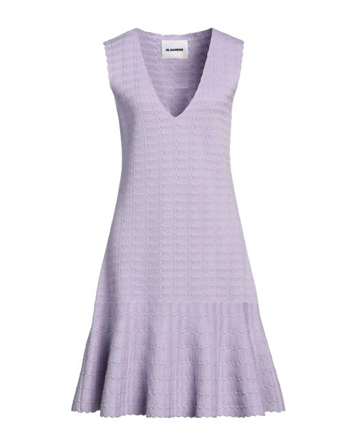 Jil Sander Purple Midi Dress