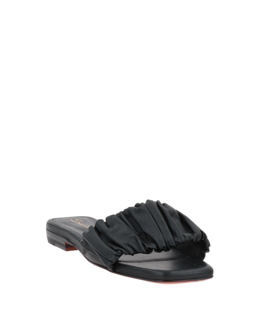Santoni Black Sandals