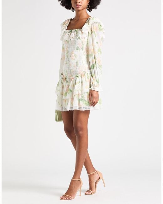 zara green frill dress Asbury Mini Shirtdress in Cotton main image 1
