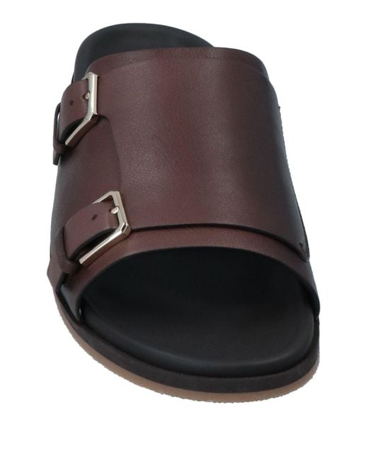 Santoni Brown Sandals for men
