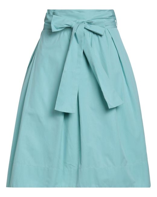 Sara Roka Blue Midi Skirt
