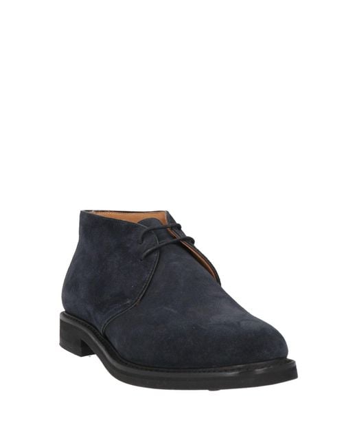 BERWICK  1707 Blue Ankle Boots for men