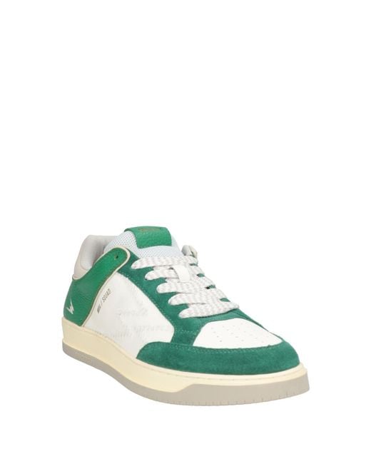 Moaconcept Green Sneakers Leather, Textile Fibers for men