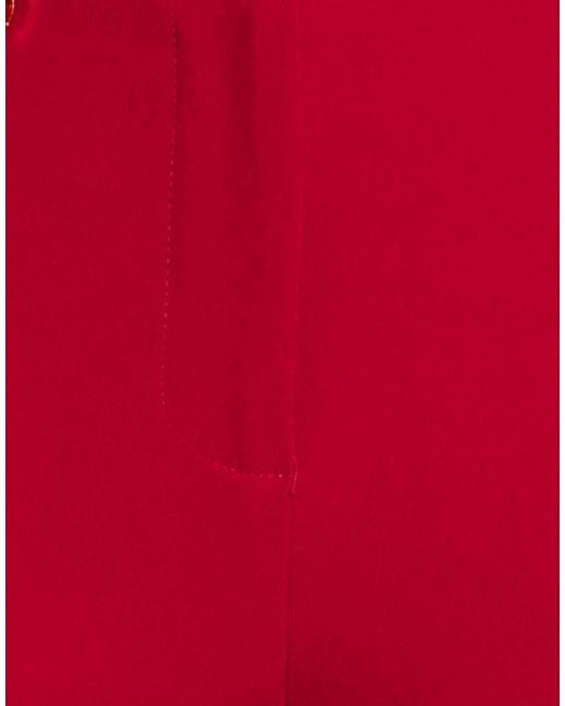 Fracomina Red Pants Polyester, Elastane