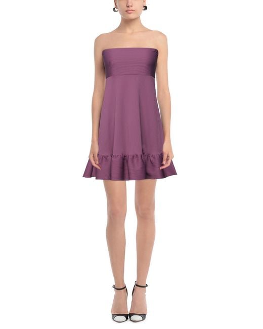 IU RITA MENNOIA Purple Mini Dress