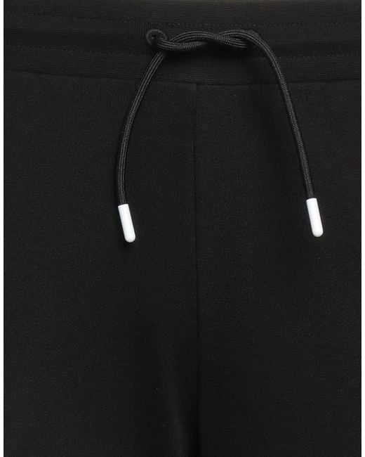 EA7 Black Pants Cotton, Polyester, Elastane for men