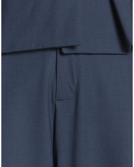 Alysi Blue Midnight Pants Polyester, Virgin Wool, Elastane