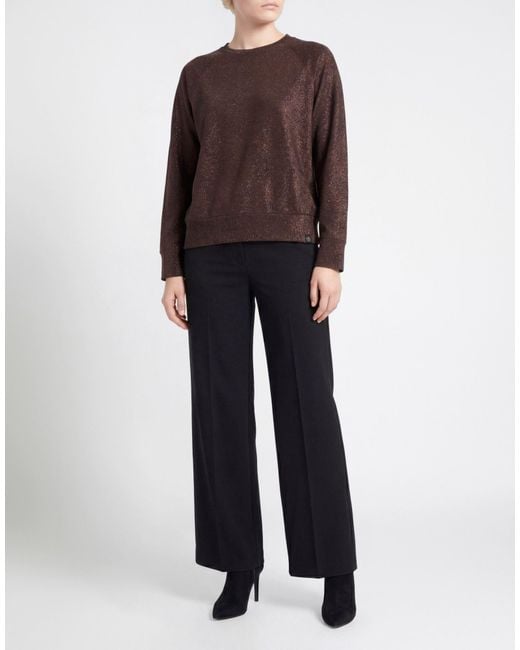 Ottod'Ame Brown Sweatshirt Viscose, Polyester, Nylon, Elastane