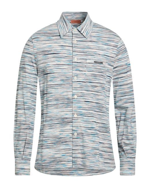 Missoni Blue Shirt Cotton for men