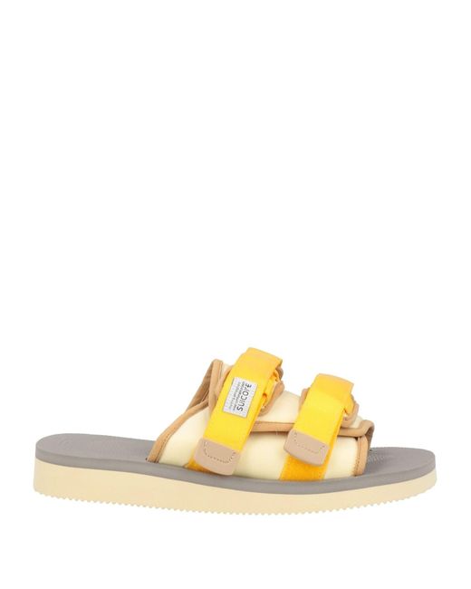 Suicoke Yellow Sandals for men
