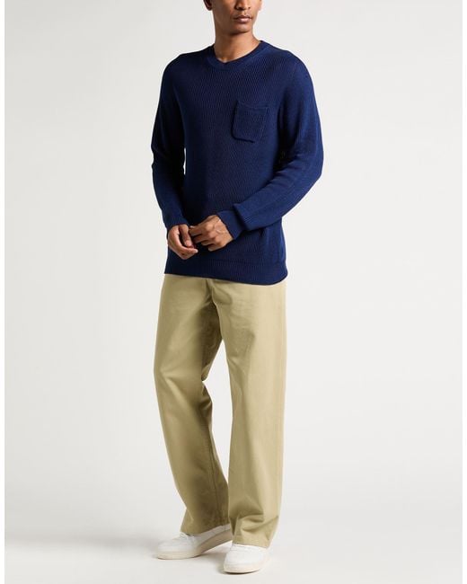 Amaranto Blue Sweater Cotton for men