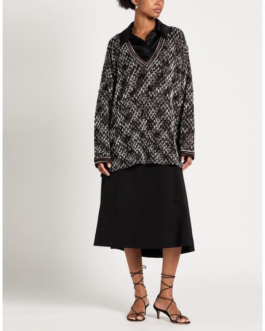 Missoni Gray Dark Sweater Wool, Viscose
