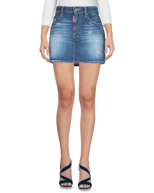 DSquared² Blue Denim Skirt